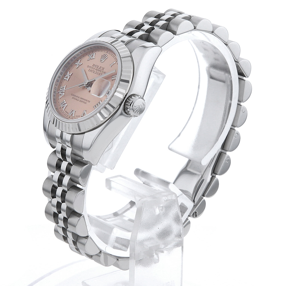 ROLEX Datejust 179174 Pink Roman 5 row jubilee bracelet Z
