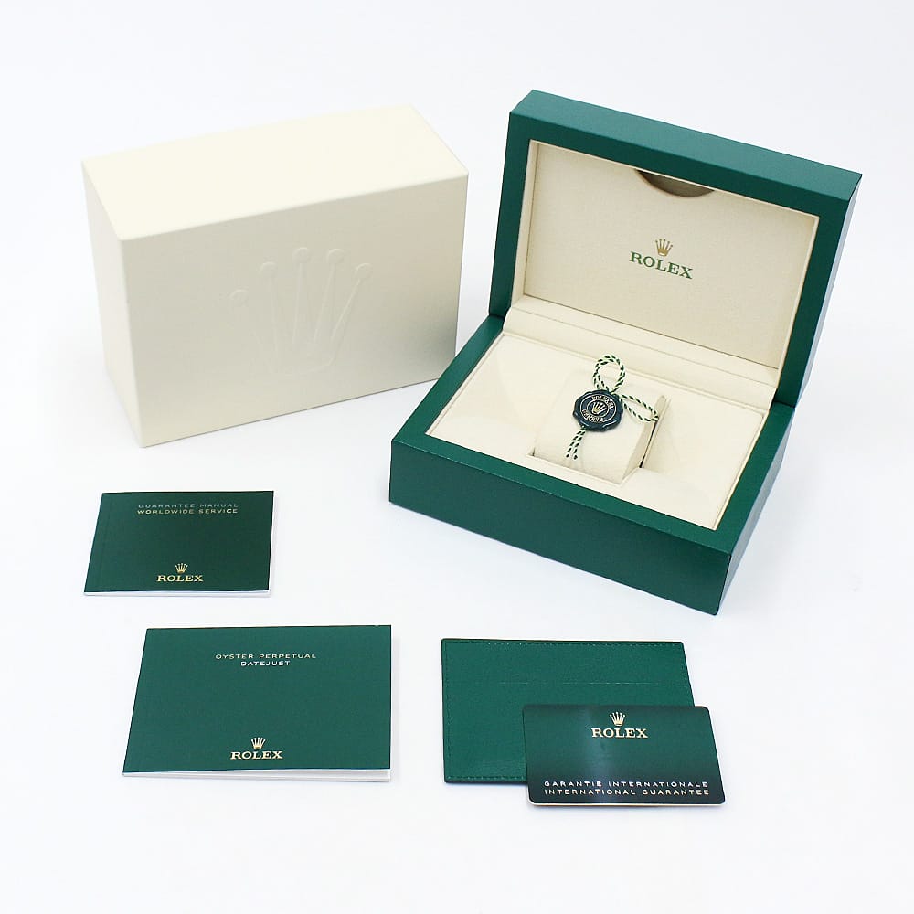 ROLEX 時計用箱 中型 ロゴ入り ROLEX Datejust 279174 Silver Bar 5 Rows Jubilee Bracelet