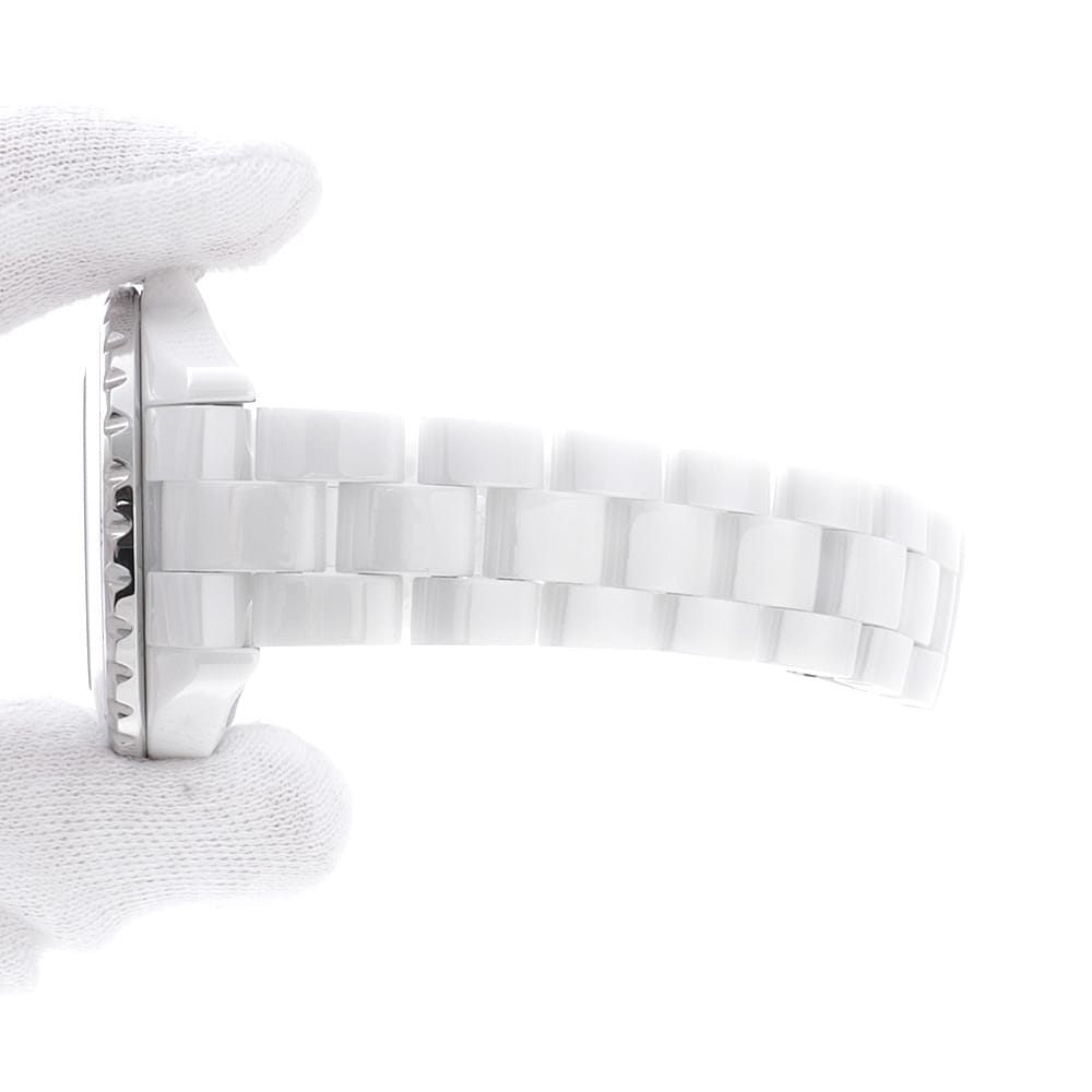シャネル CHANEL J12 33MM H0968 ホワイト セラミック×SS