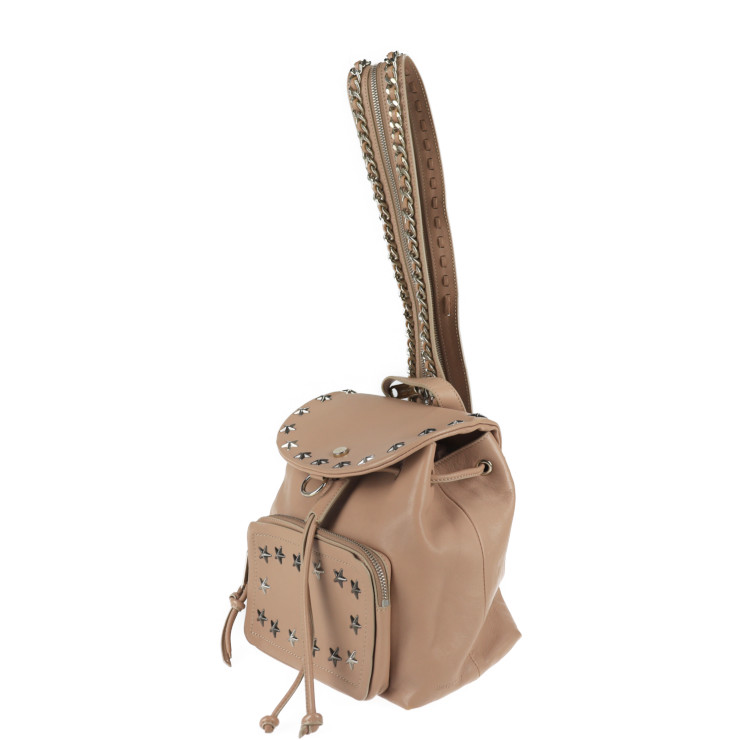 Beige/pink Jimmy Choo Suki backpack purse JIMMY CHOO Jimmy Choo SUKI Suki Backpack Daypack Leather  main image 2