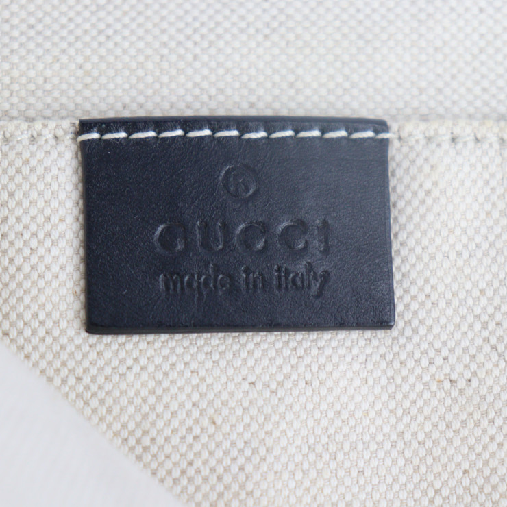 グッチバッグ GUCCI GUCCI pouch second bag 353480 canvas gray clutch bag L-shaped