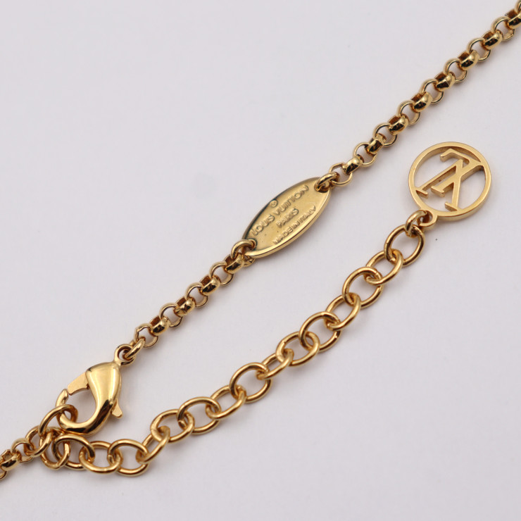 LOUIS VUITTON Necklace M01079 LV x YK Collier LV Iconic Infinity Dot  Kusama...