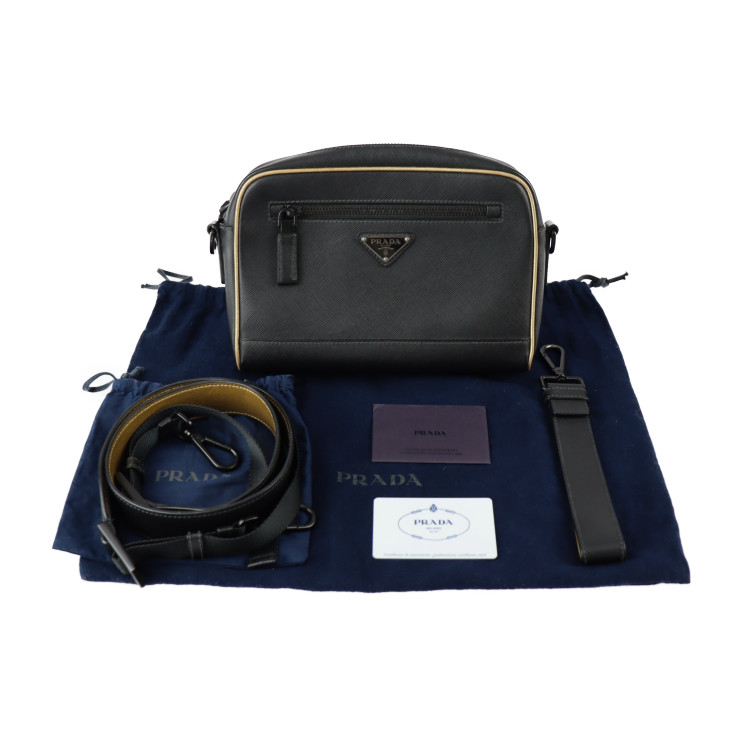 PRADA Shoulder Bag 2VH063 Triangle logo Wristlet 2WAY business bag