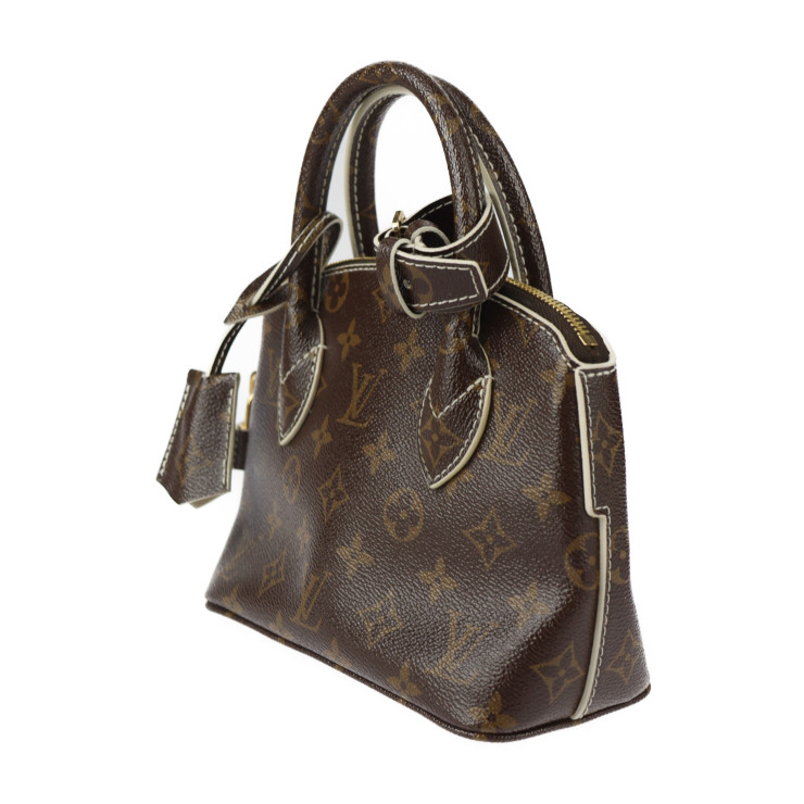 LOUIS VUITTON Handbag M40599 Shiny Monogram Lockit BB Monogram