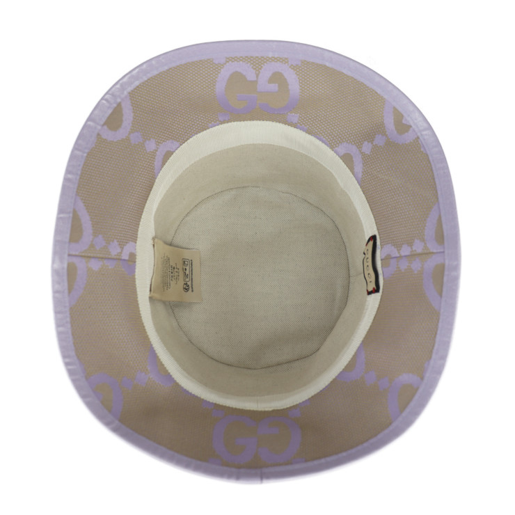 GUCCI hat 730336 Bucket hat Jumbo GG hat SizeM canvas