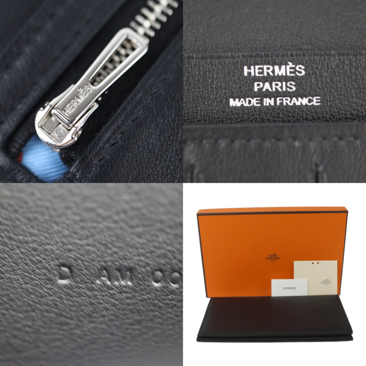 HERMES purse - Citizen Twill Long Wallet D engraved Vaux
