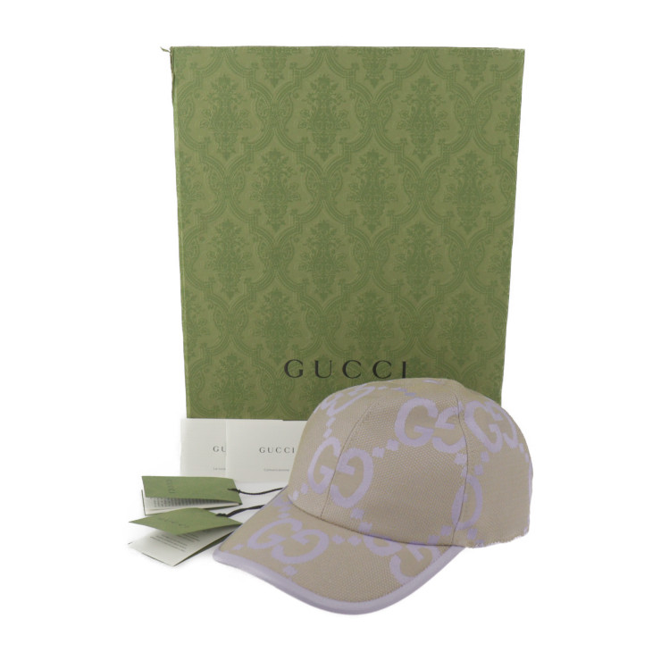 GUCCIグッチ　キャップGGキャンバス　XL60 GUCCI cap 735011 Baseball cap Jumbo GG hat SizeS 22
