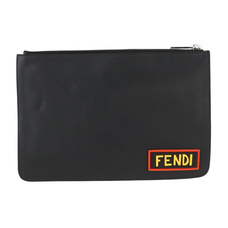 FENDI　フェンディ　クラッチバッグ　LOVE 【商品番号】 7N0078 FENDI business bag 7N0078 Pouch Clutch bag with LOVE logo leather