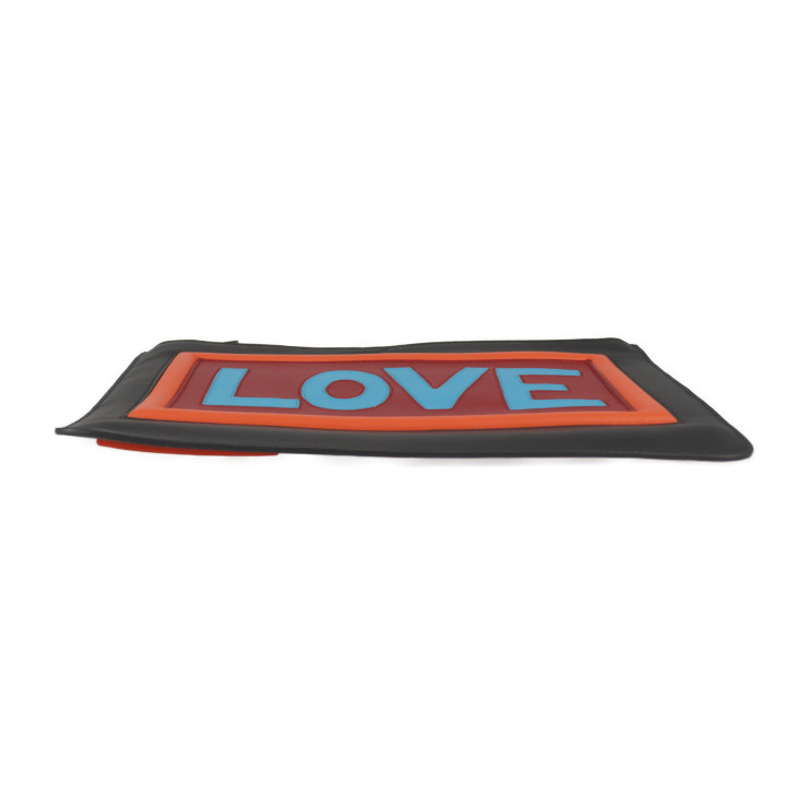 FENDI business bag 7N0078 Pouch Clutch bag with LOVE logo leather