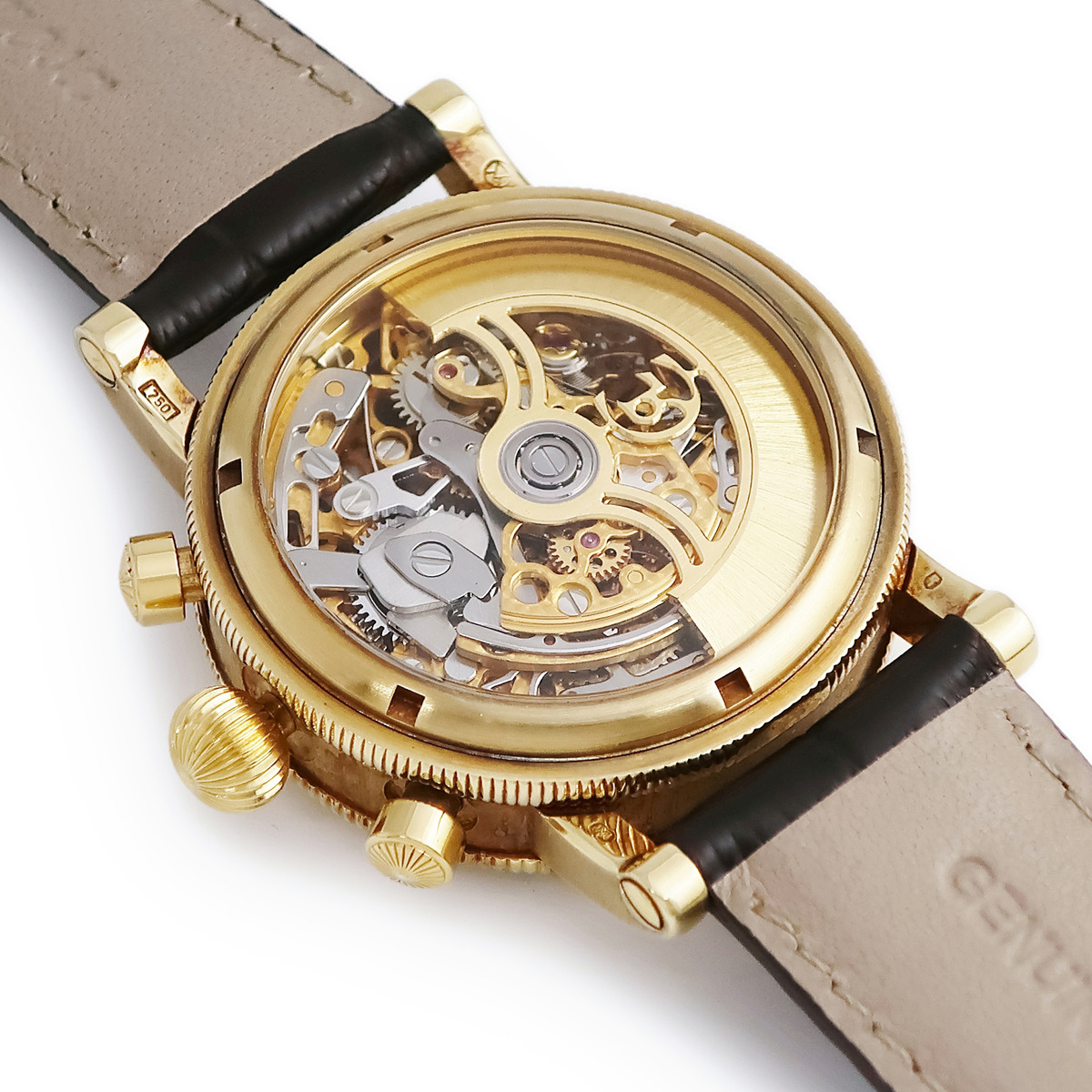CHRONOSWISS Opus CH7521 18K Yellow Gold Chronograph Date Skeleton