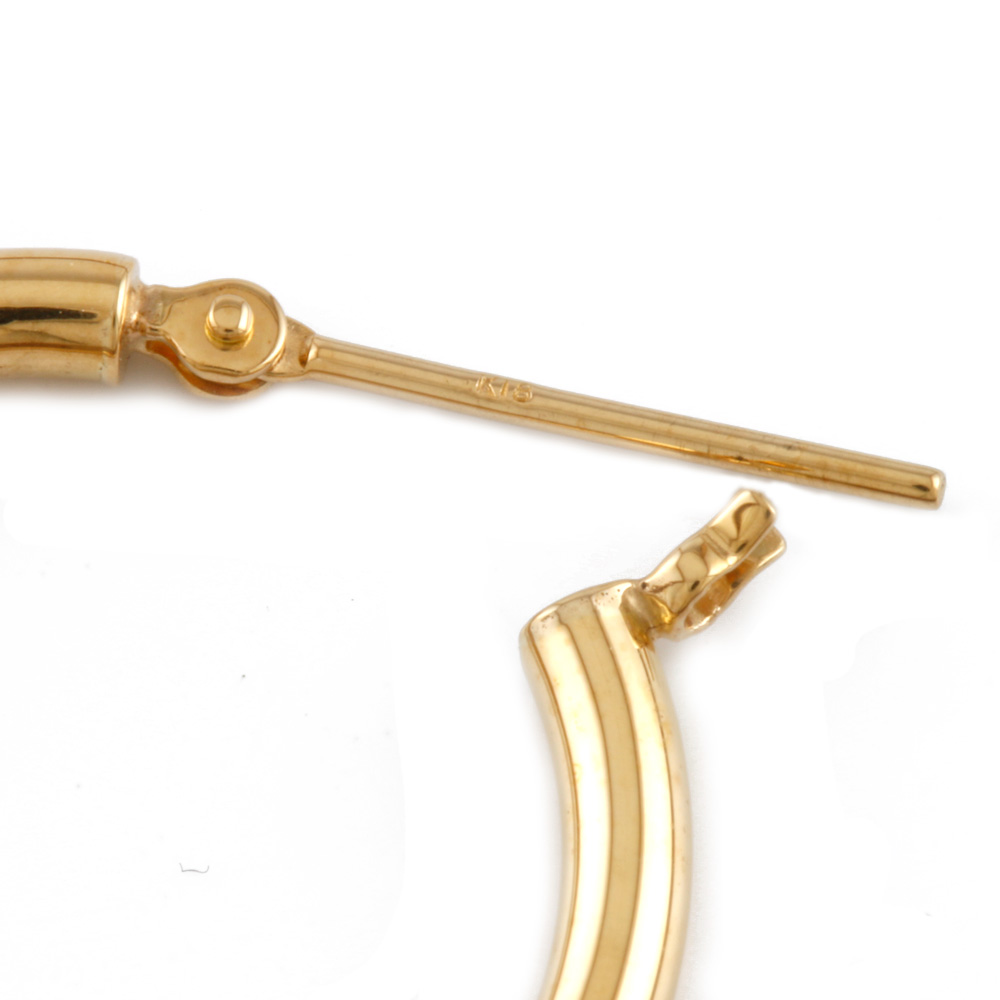 new earring K18 Gold Hoop pipe ring 2x20 | eBay new earring K18 Gold Hoop pipe ring 2x20 | eBay