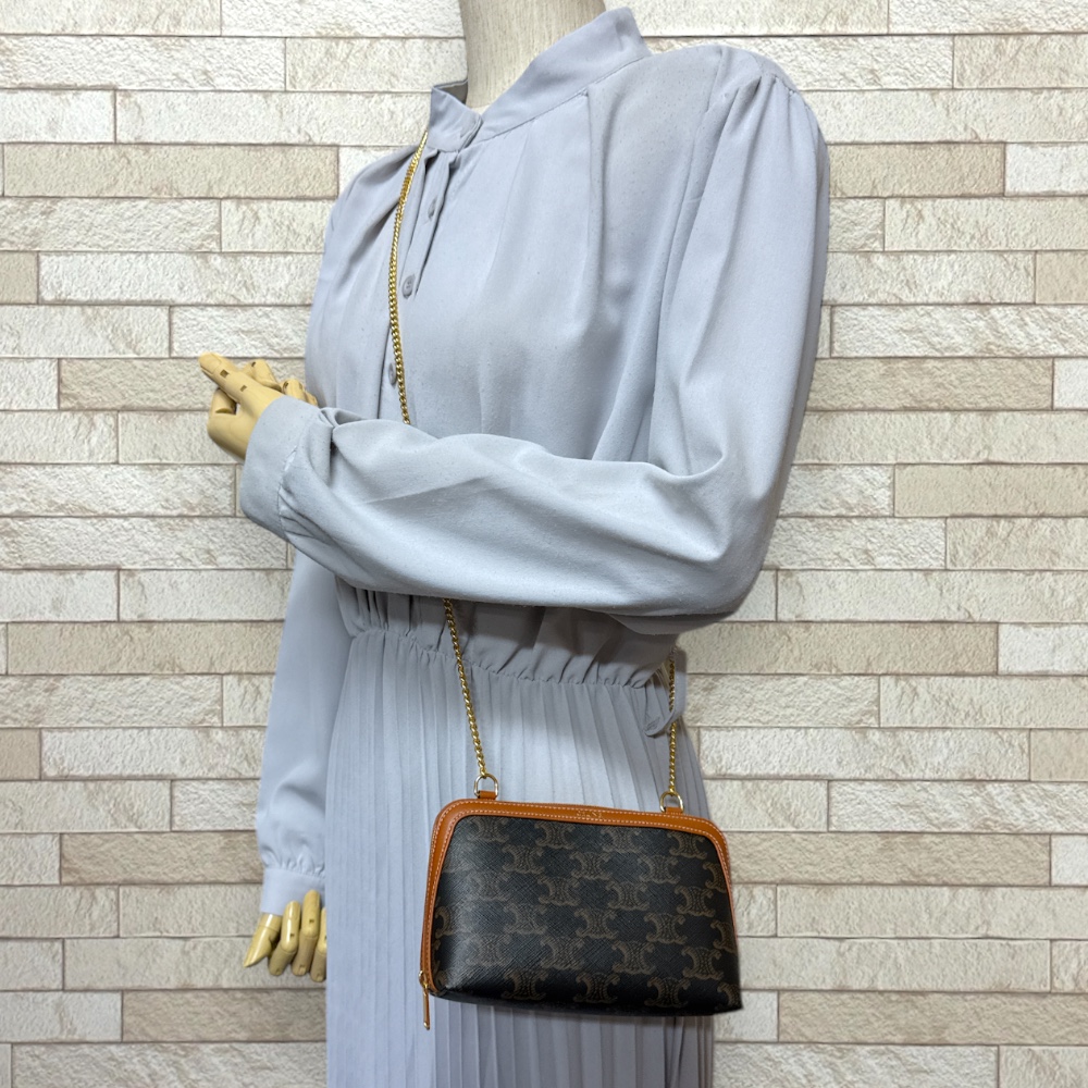 CELINE Shoulder Bag Cross Body 10E382CBX.04LU Coated canvas