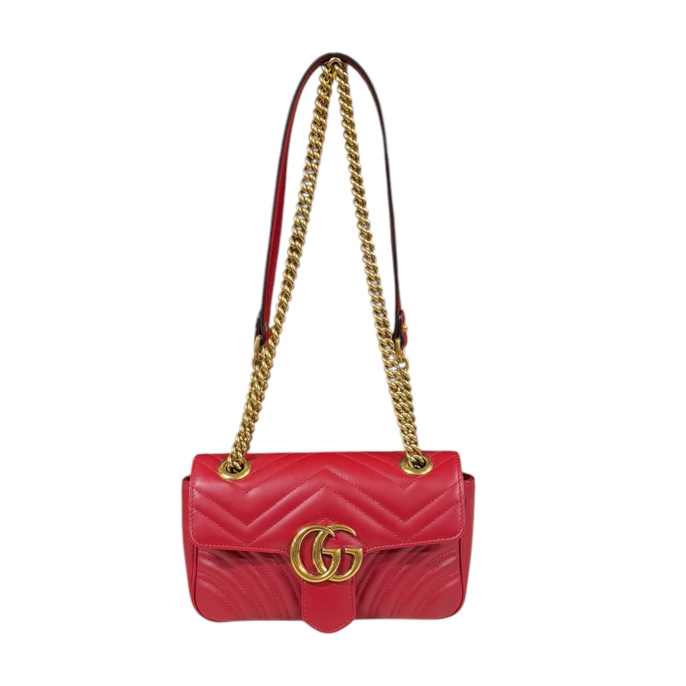 GUCCIボディーバッグ GUCCI Shoulder Bag Cross Body 446744 leather Chain GG Marmont used