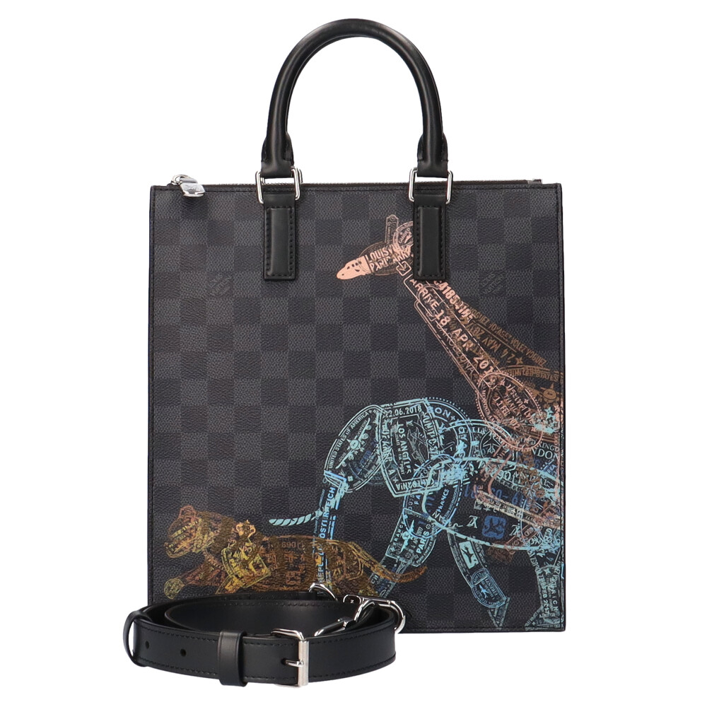 LOUIS VUITTON Sac Plat Shoulder Bag N45276 Damier Grafitto