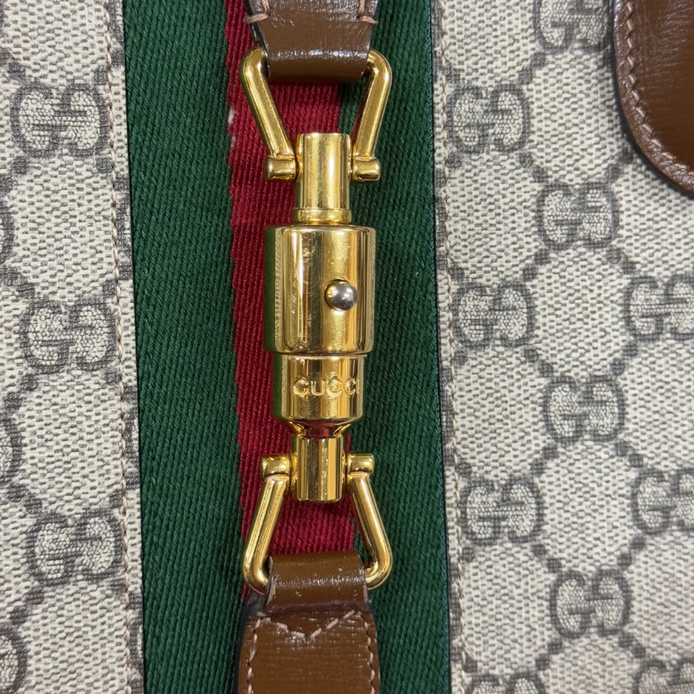 GUCCI Shoulder Bag 649016 GG Supreme Canvas leather Jackie 1961