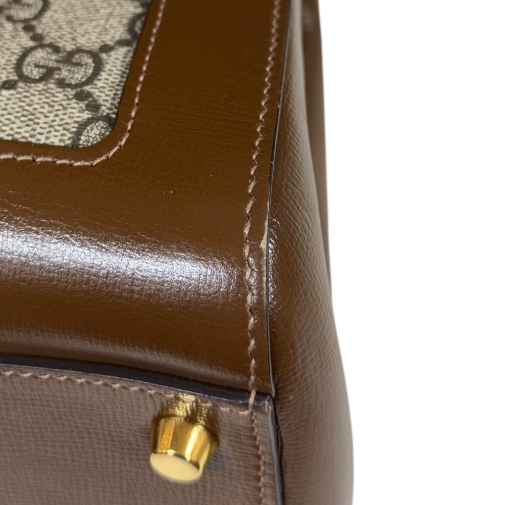 GUCCI Shoulder Bag 649016 GG Supreme Canvas leather Jackie 1961