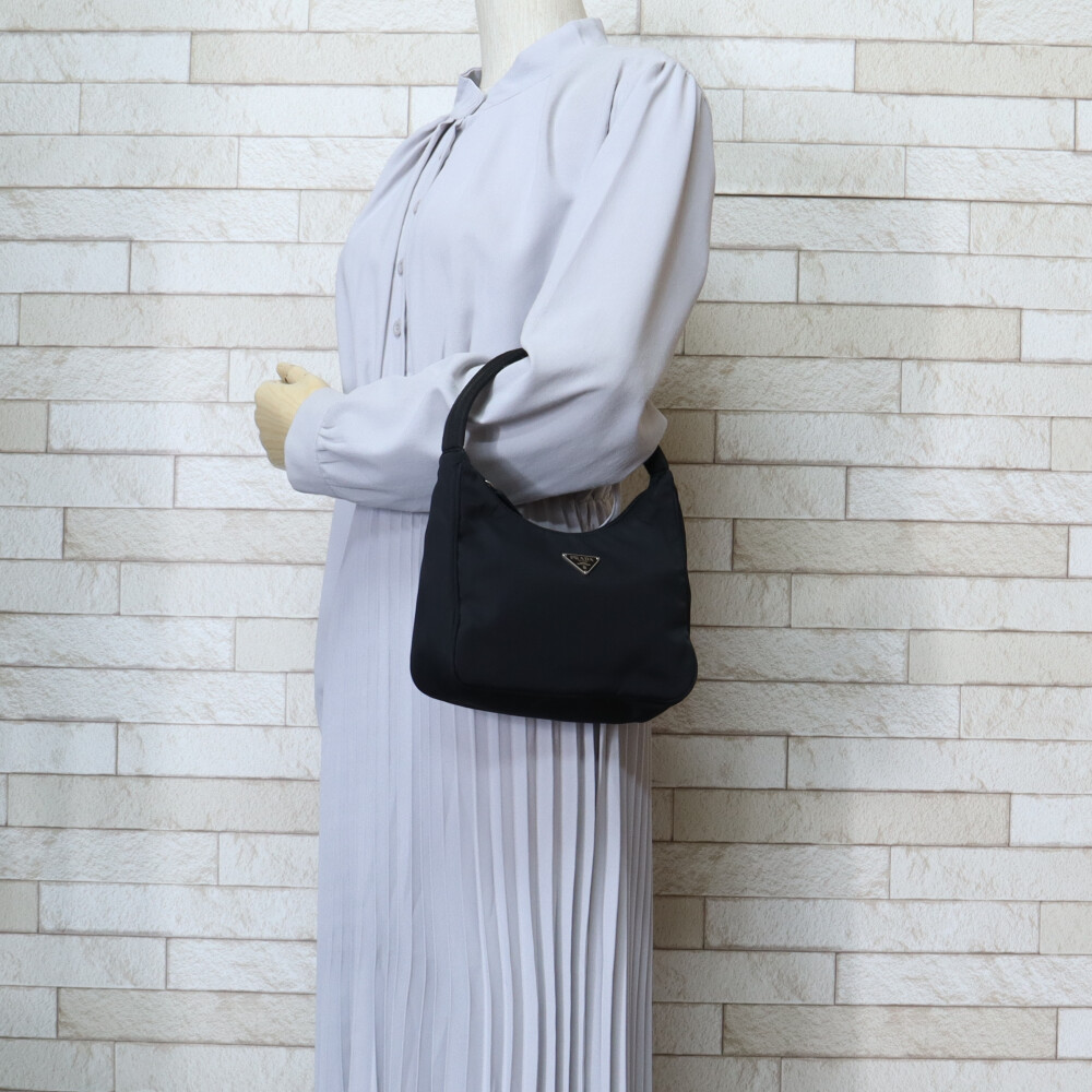PRADA ブラック ナイロン ハンドバッグ MV519 PRADA Handbag MV519 Nylon used | eBay