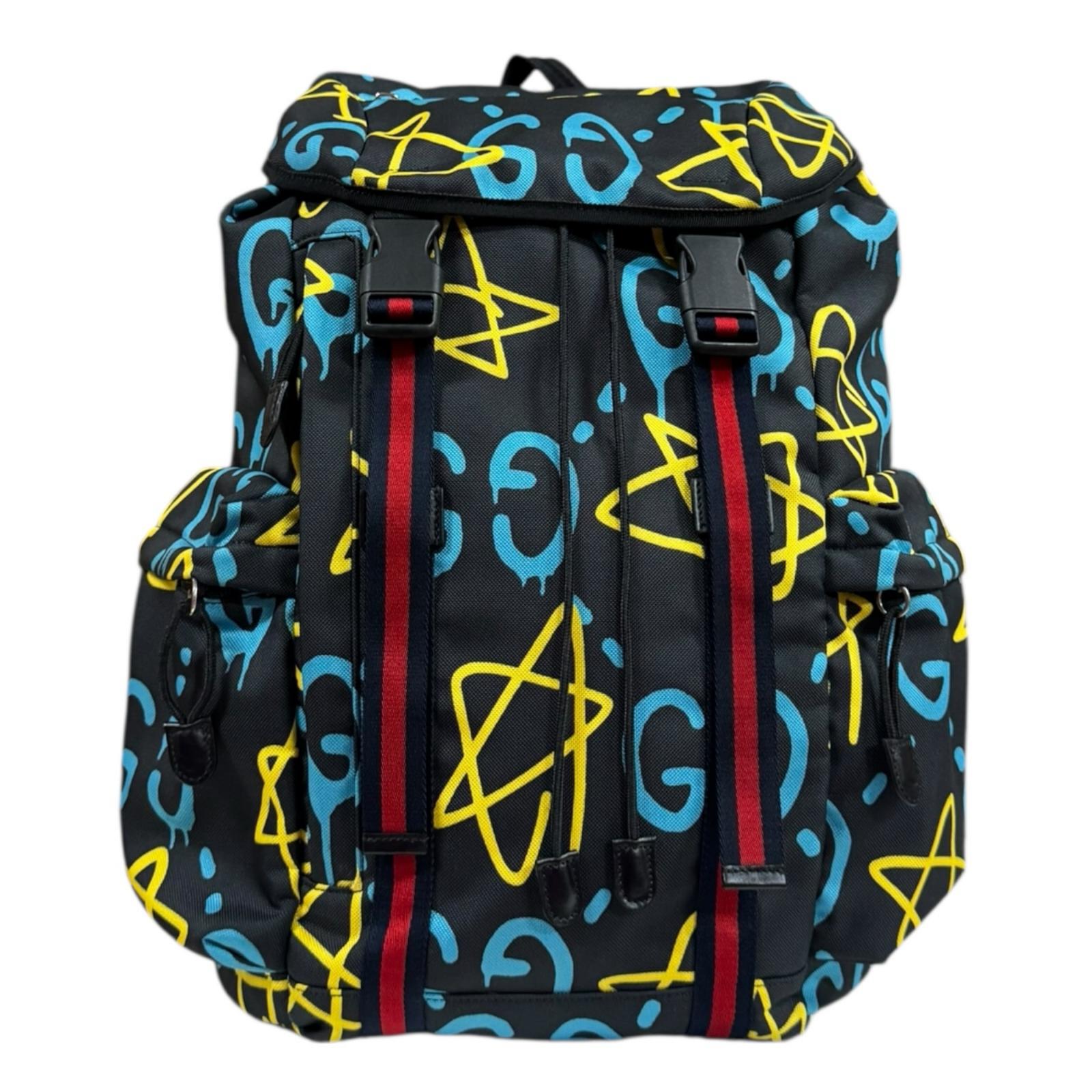 Gucci Ghost Backpack Gucci Ghost Drawstring Backpack Leather  main image 3