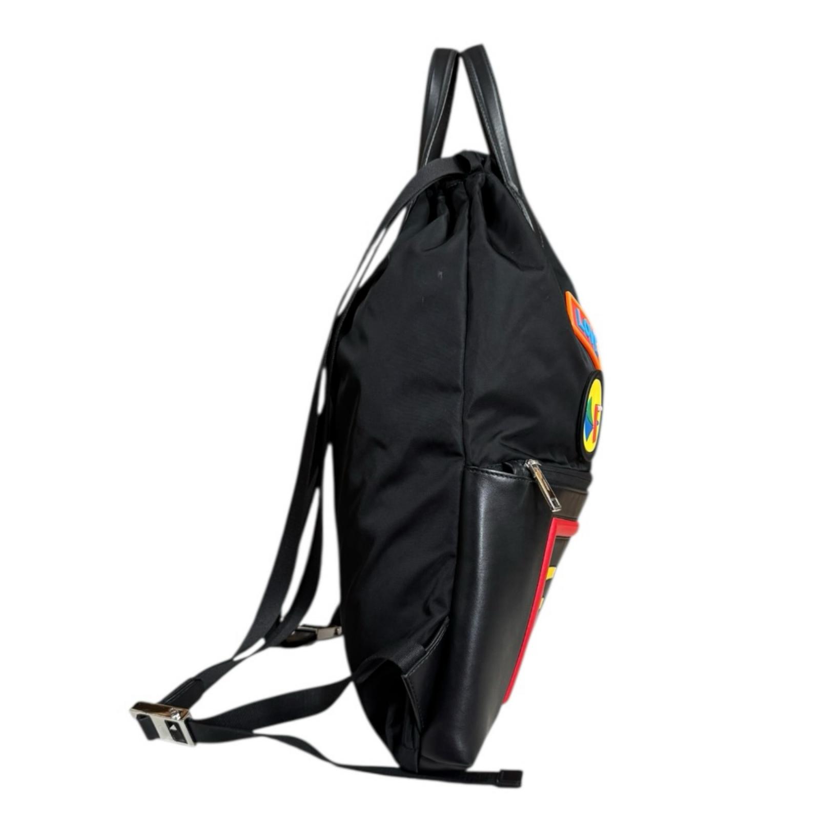 FENDI Backpack Â· Daypack 7VZ034 Nylon leather Logo face used | eBay