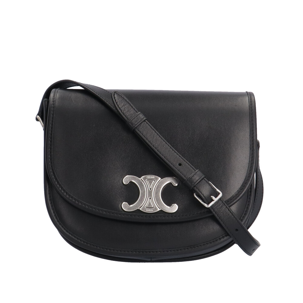 CELINE Shoulder Bag Cross Body 114453FH1.38SI leather Triomphe