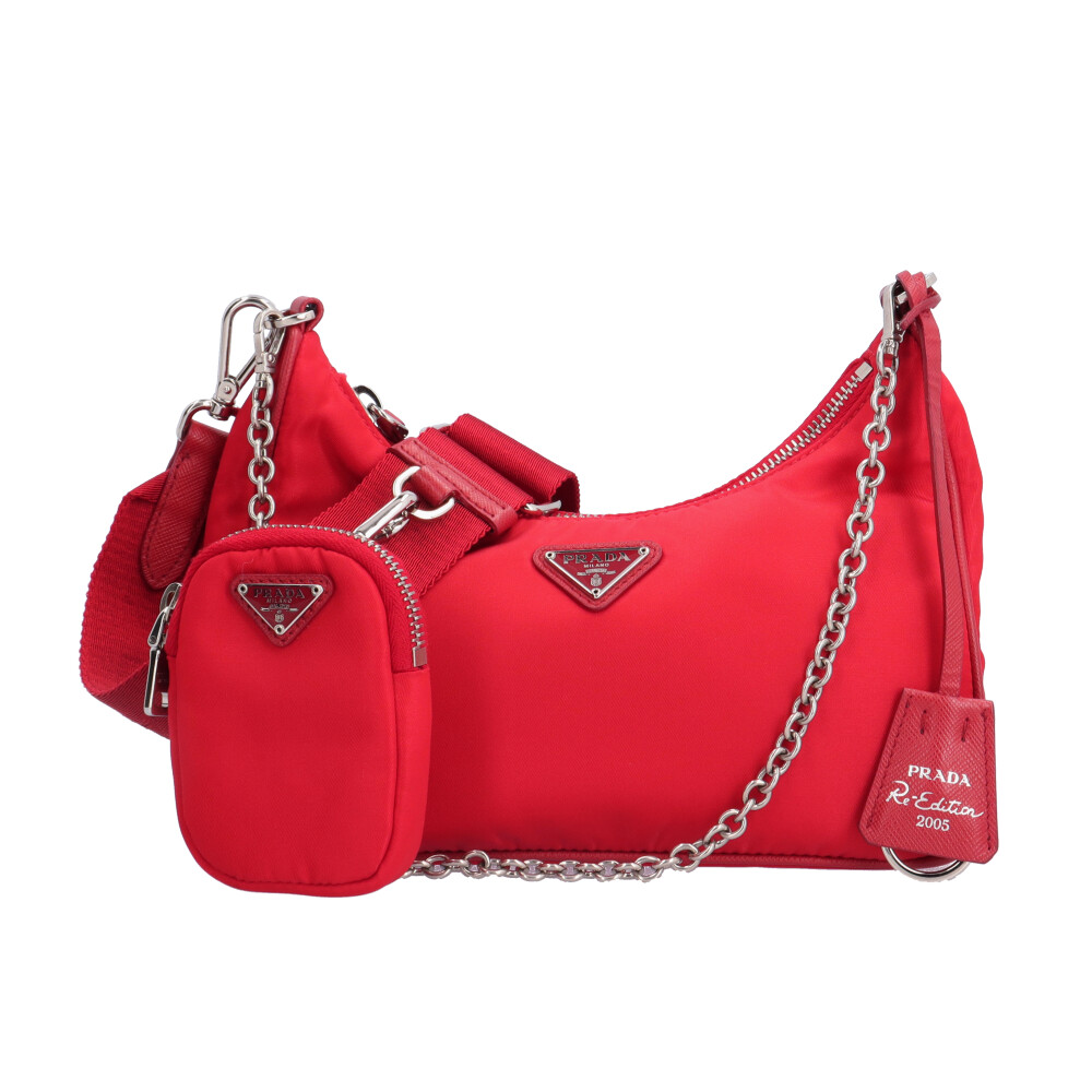 PRADA｜CROSSBAGS (1BH204 SOO 2CYR F0002) Prada Reedition Multi Hobo Shoulder Crossbody Bag 1BH204