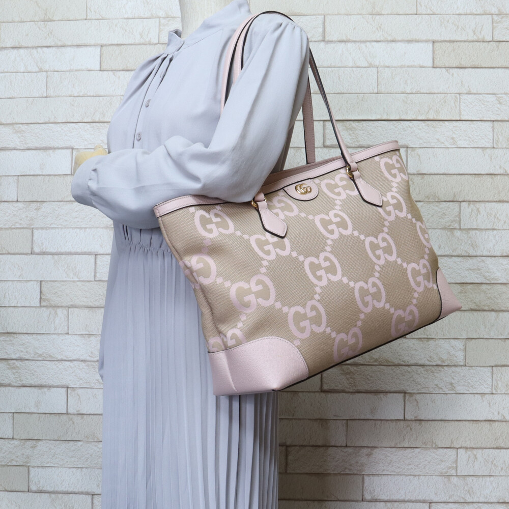 国内即送 GUCCI ジャンボGG マトラッセ トート 631685 GUCCI Tote Bag 631685 canvas leather Jumbo GG used | eBay