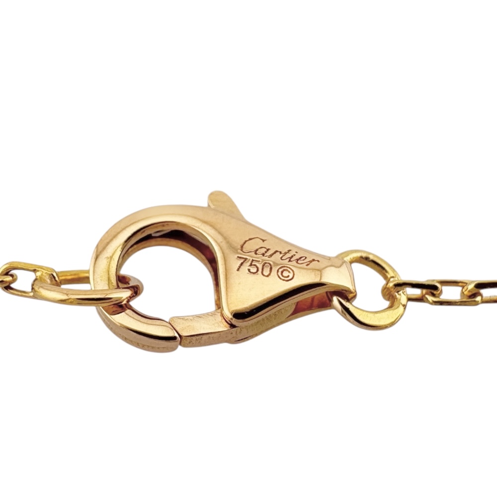 【CARTIER】Double C 18K ローズゴールド ネックレス Cartier Cartier Double C Necklace 18 Gold K18 Pink Gold Pink