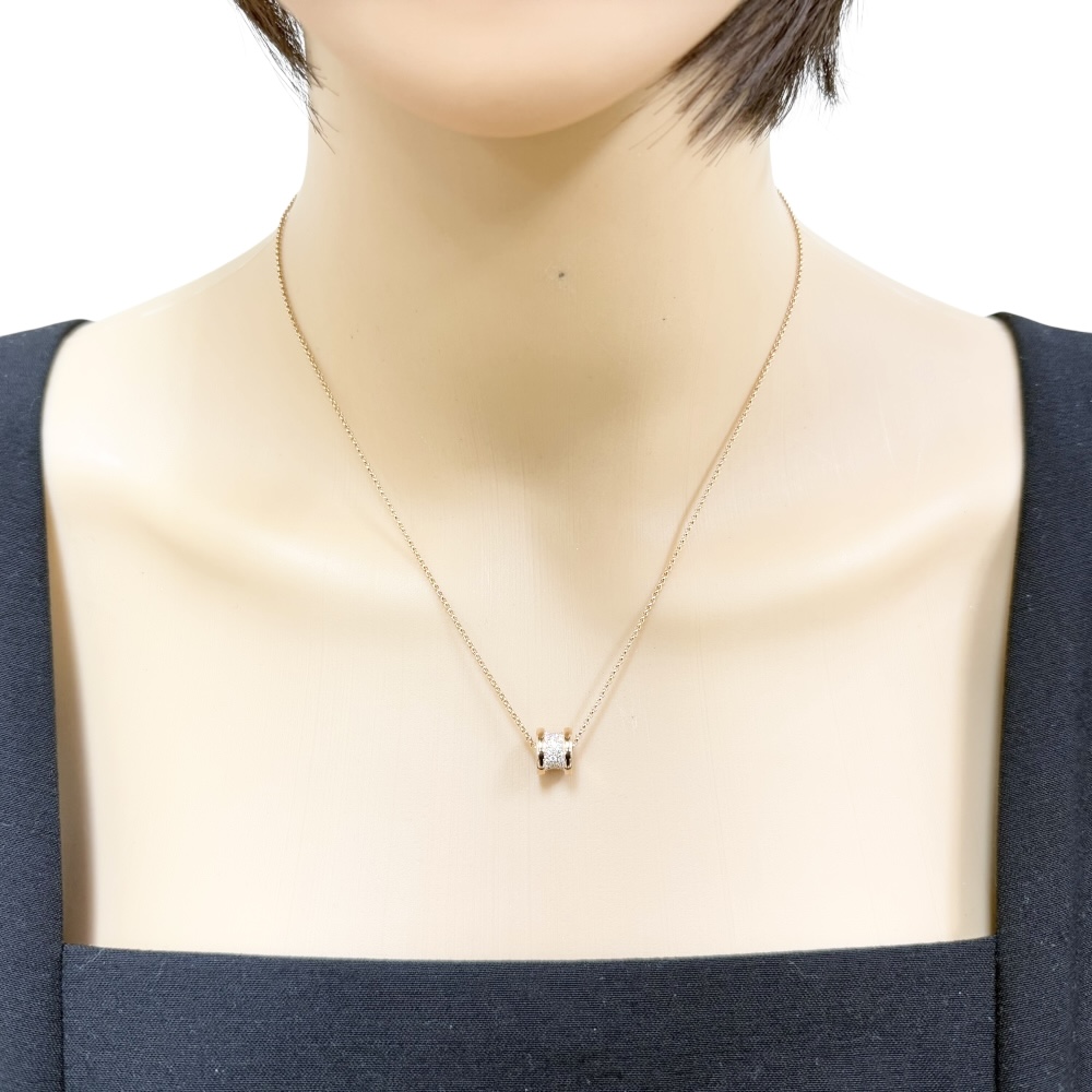 BVLGARI Necklace K18 Pink Gold diamond B-zero.1 used | eBay