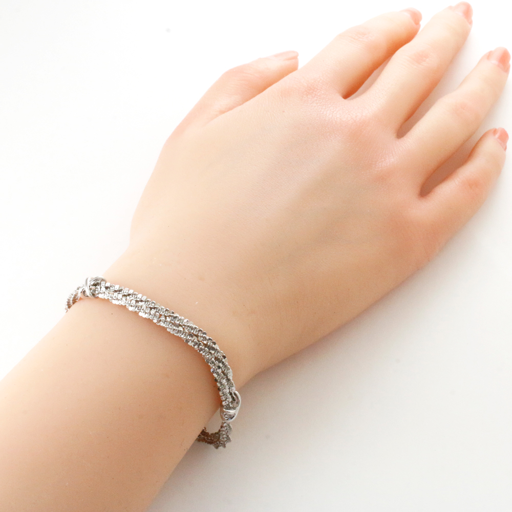no brand Bracelet K18 white gold cross italy used | eBay