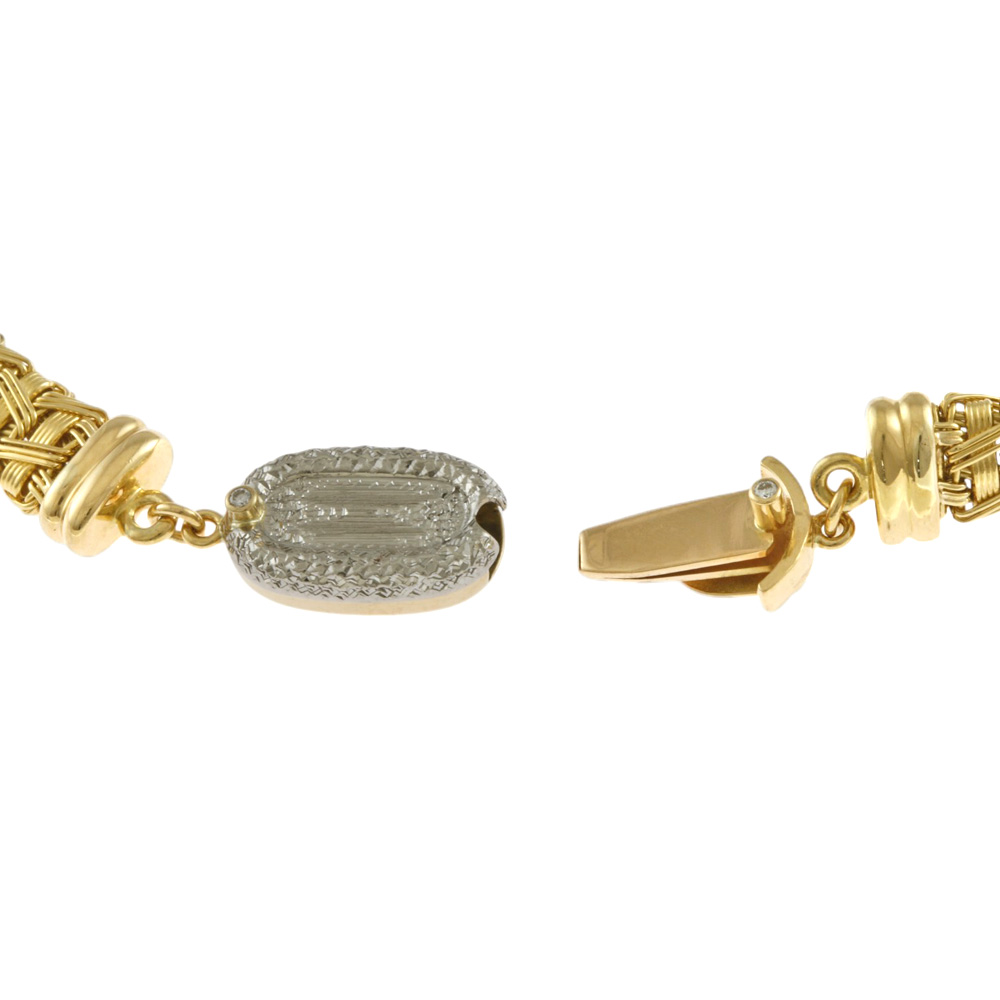 Necklace K18 yellowgold Pt900Platinum(Japanese original by