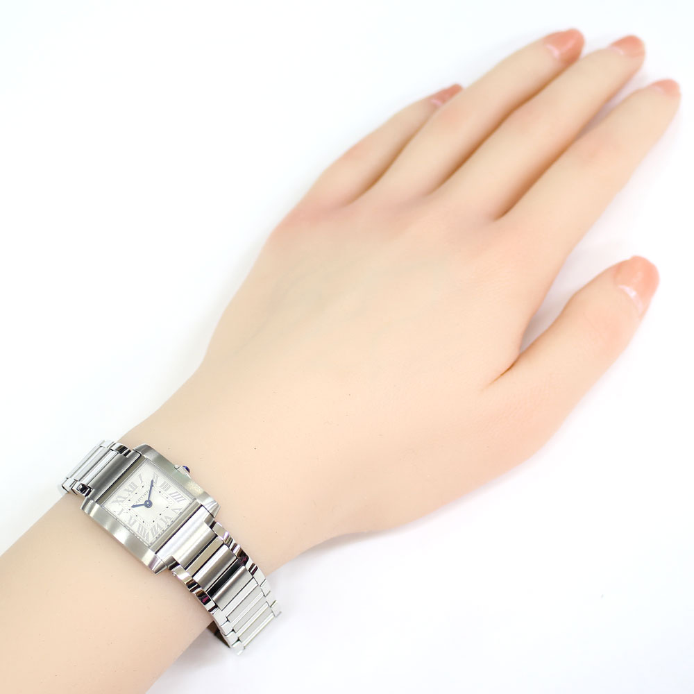 CARTIER Tank francaise SM Watches 4472 Stainless Steel used