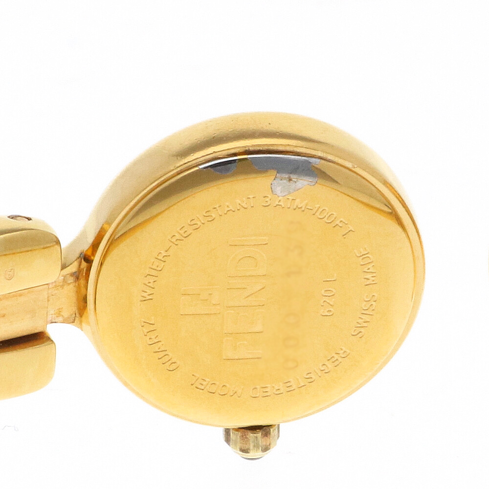 FENDI 2タイムゾーン　620L FENDI 2 time zone Watches 620L Gold Plated Bangle watch used