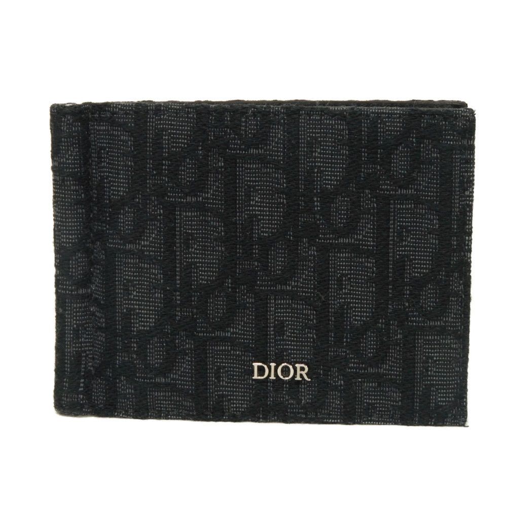 Dior Oblique Jacquard Money Clip Wallet 2ESBH069YSE_H03E wallet