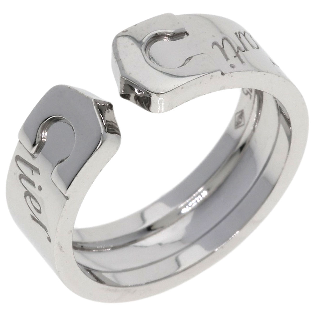 CARTIER C2 Ring 2007 Limited Edition #52 Ring K18 White Gold