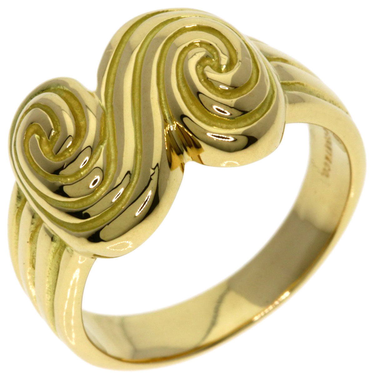 TIFFANY&Co. tornado Ring K18 Yellow Gold Ladies [Used] | eBay