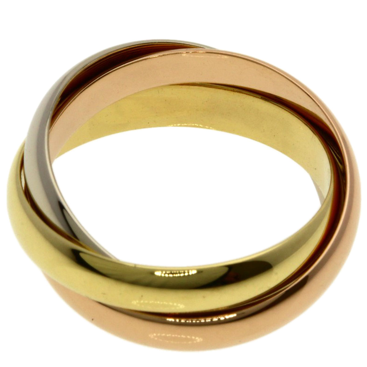 CARTIER Trinity #49 Ring K18 Yellow Gold K18 White Gold Ladies 