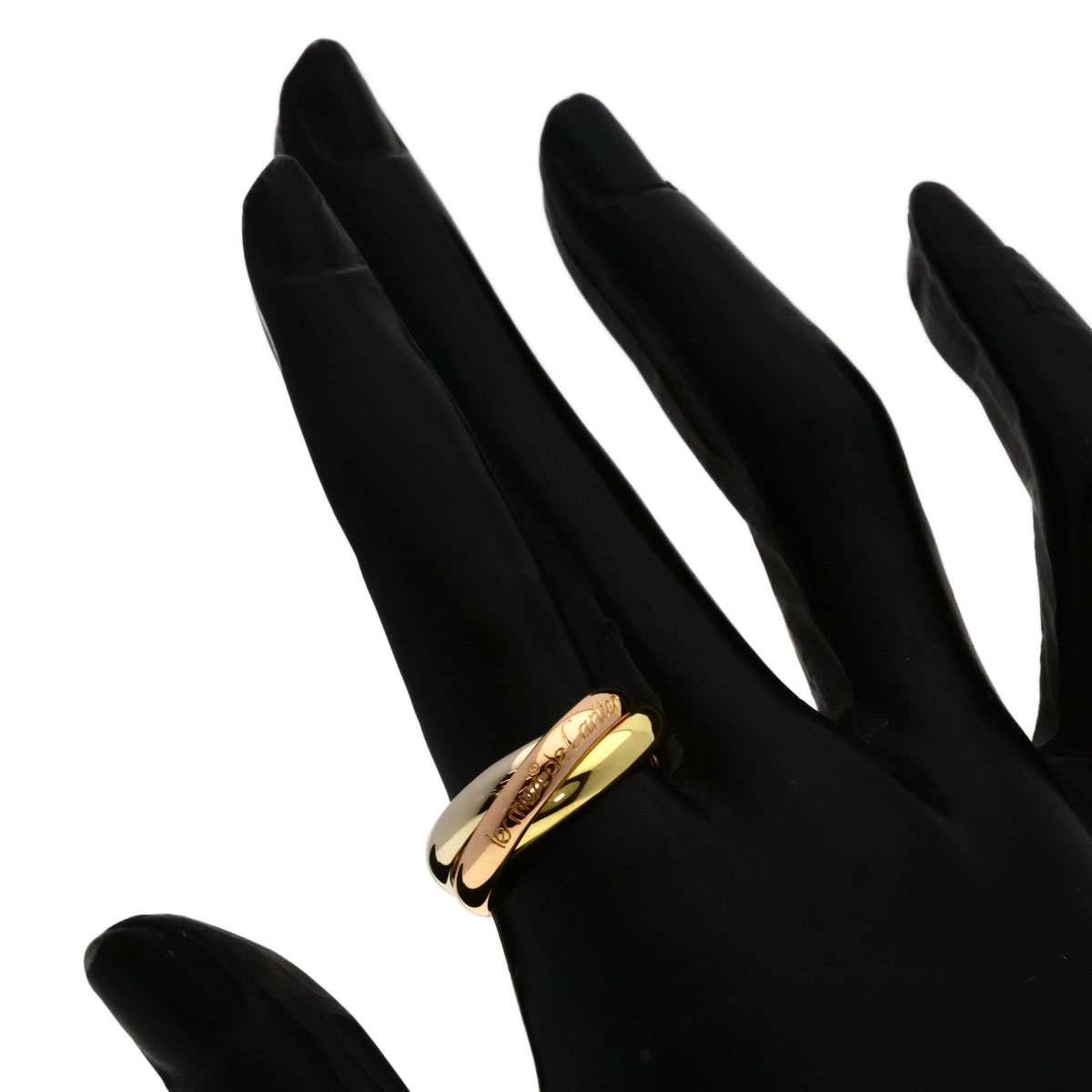 CARTIER Trinity #53 Ring K18 Yellow Gold K18 White Gold Ladies 