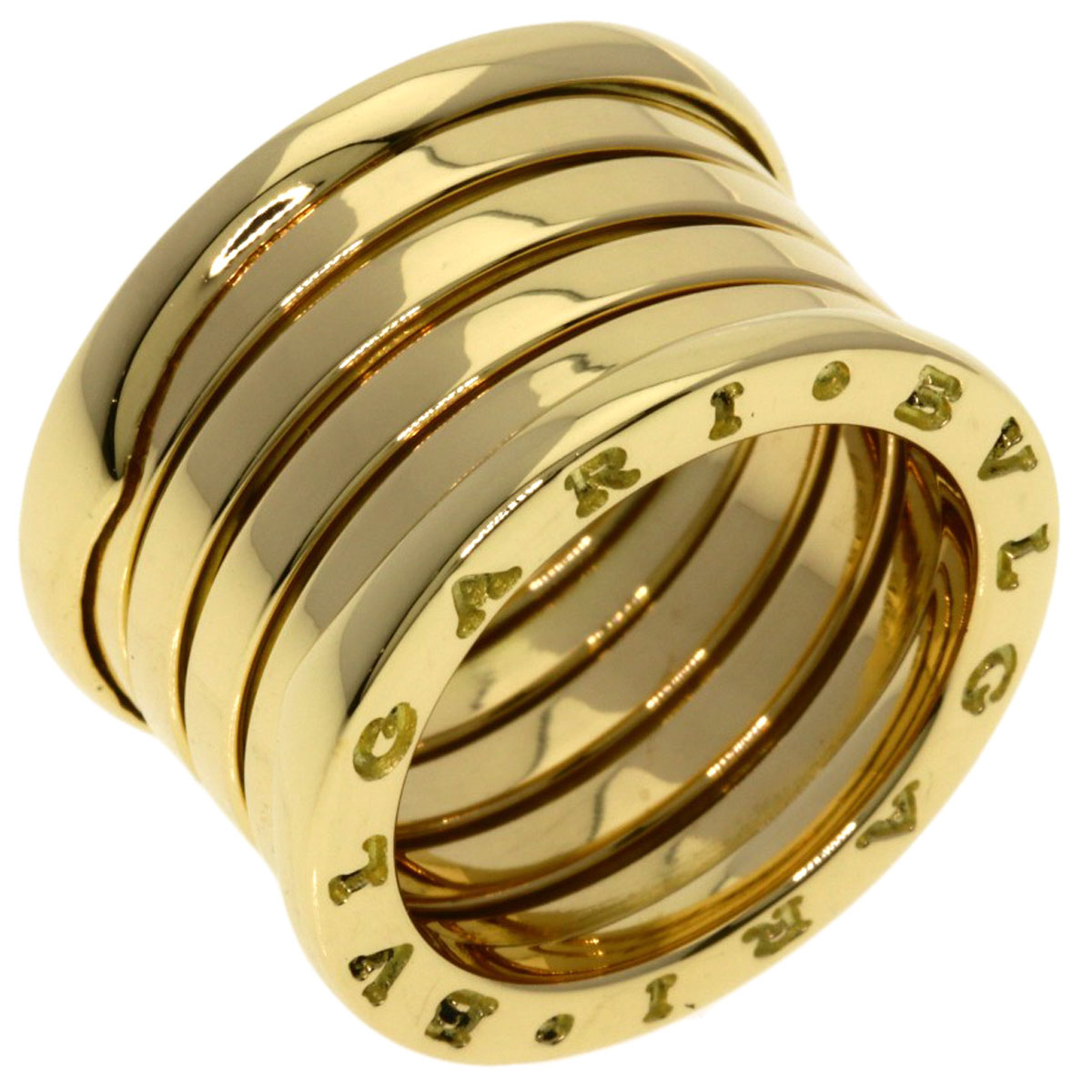 BVLGARI B.zero1 4-band #49 Ring K18 Yellow Gold Ladies [Used] | eBay