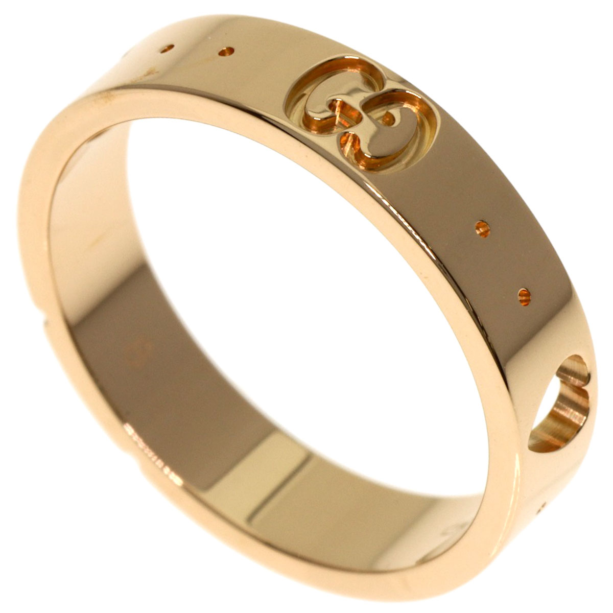 GUCCI Icon Amor Heart #8 Ring K18 Pink Gold Ladies [Used] | eBay