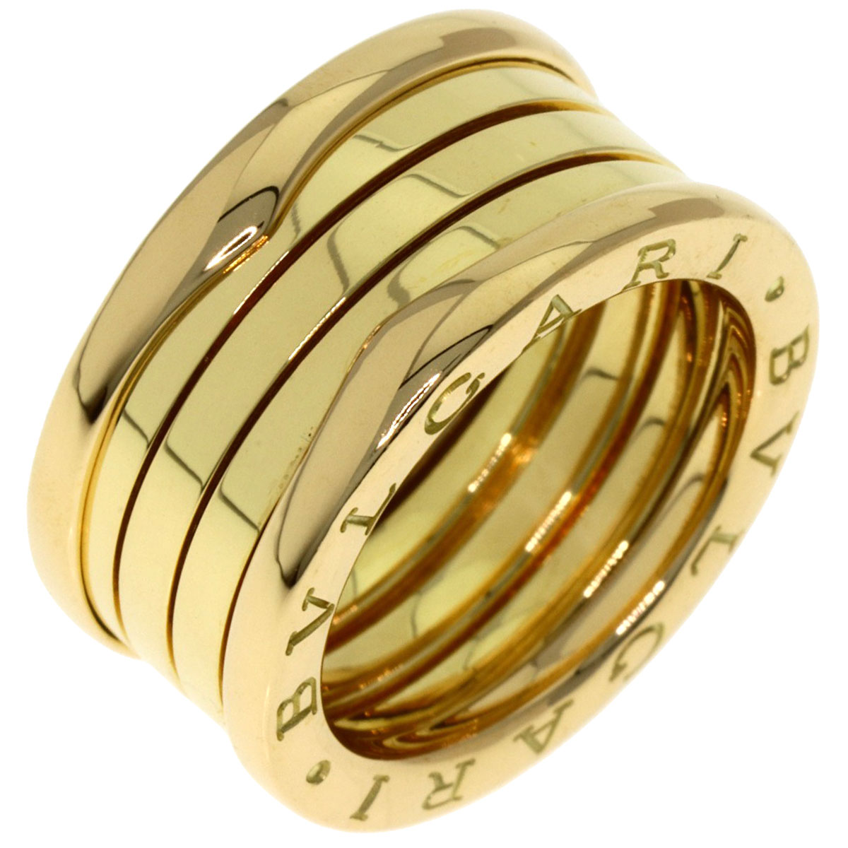 BVLGARI B.zero1 4 Band #52 Ring K18 Yellow Gold Ladies [Used] | eBay
