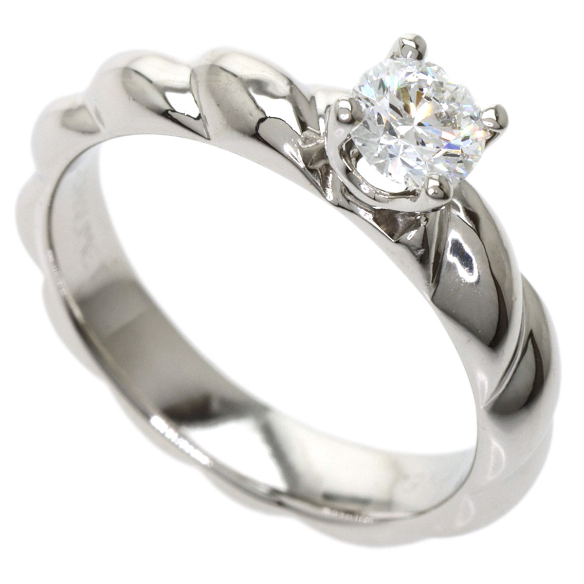 Chaumet Ring Torsade Solitaire Diamond Platinum PT950 | eBay