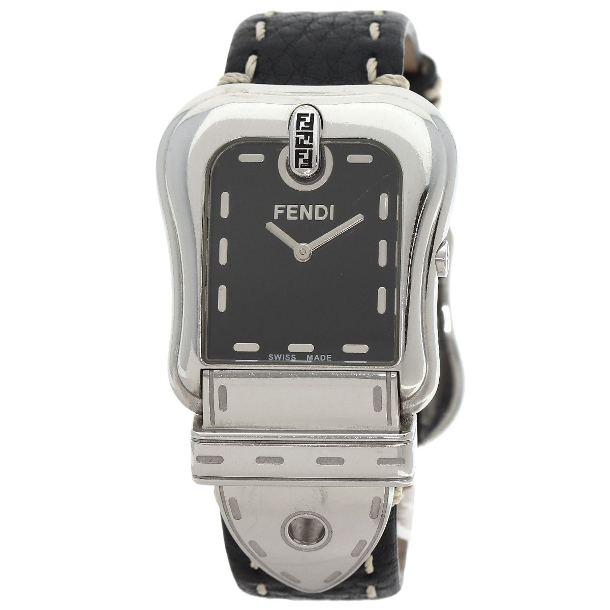 FENDI Buckle motif Watches 3800G Stainless Steel/Leather Ladies | eBay