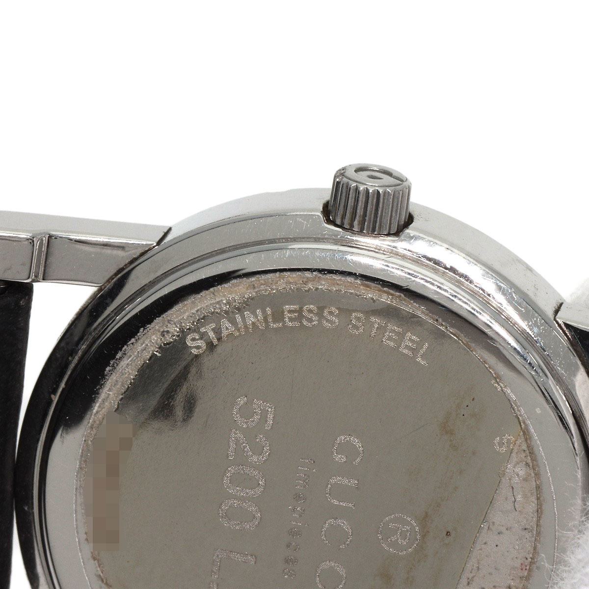 GUCCI Round face Watches 5200L.1 Stainless Steel/Leather Ladies | eBay