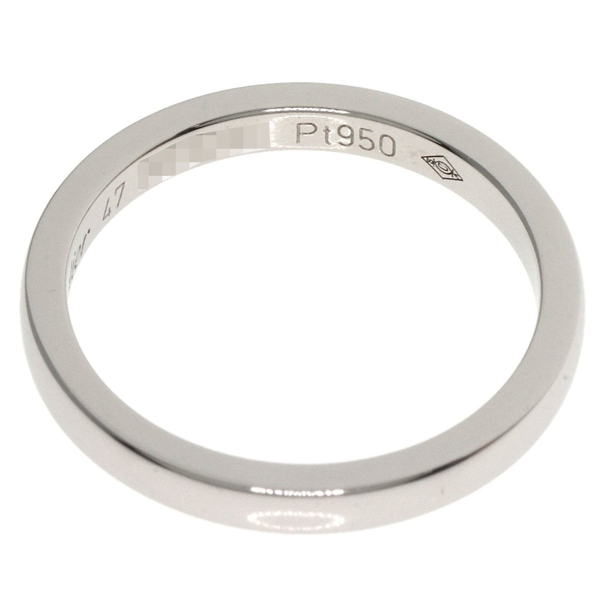 CARTIER Ring Classic Wedding Band #47 Platinum PT950 | eBay