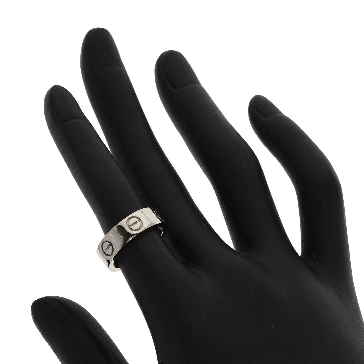 CARTIER Ring love ring #48 K18 White Gold | eBay