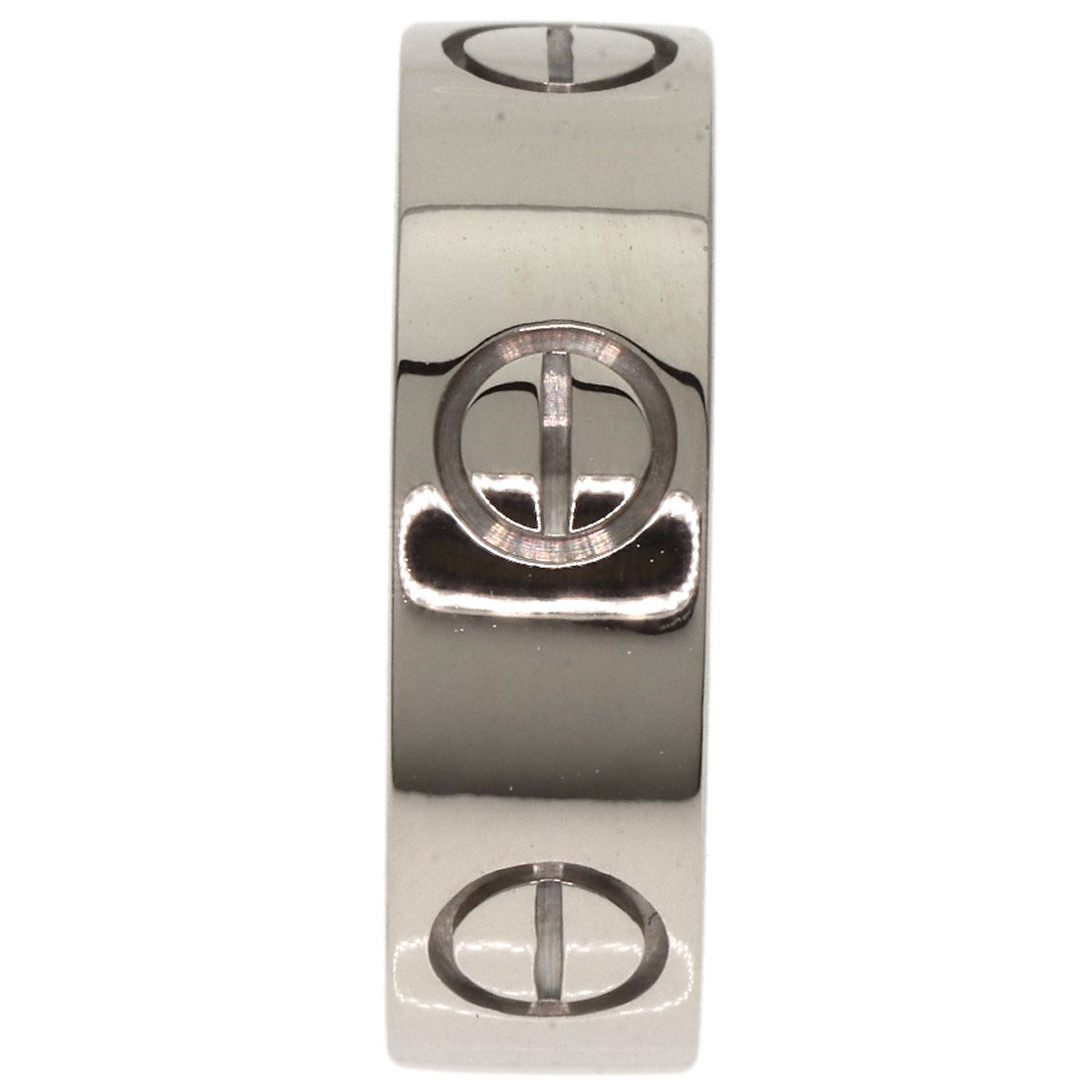 CARTIER Ring love ring #48 K18 White Gold | eBay
