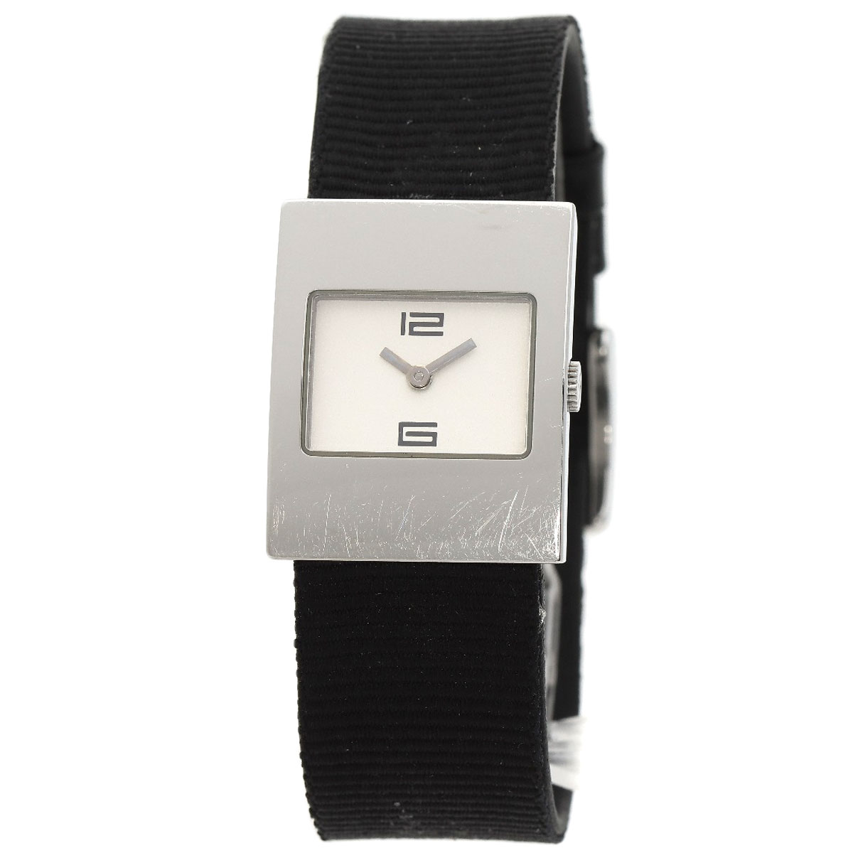 GUCCI Square face Watches 4900L Stainless Steel/Leather