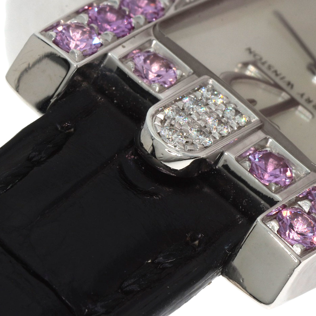 激安特価 HARRY WINSTON 310/LQW/L Watches Diamond Sapphire Pink Avenue アクセサリー