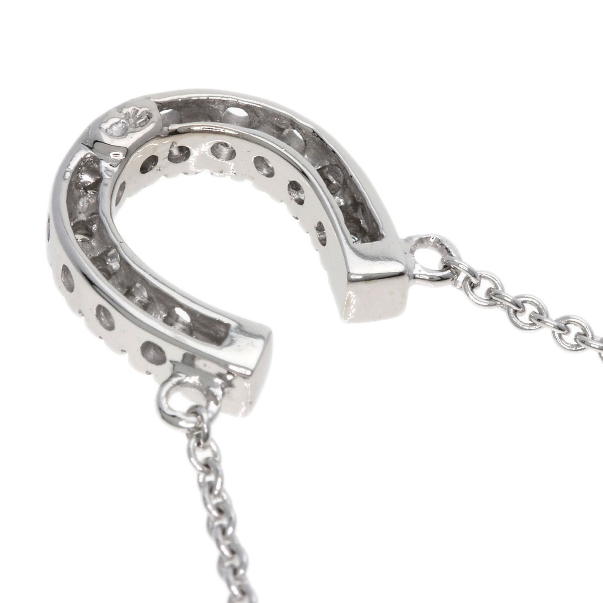 スタージュエリー K18 DIAMOND HORSESHOE NECKLACE DIAMOND HORSESHOE NECKLACE(2SN1660)SV925 ネックレス｜スター