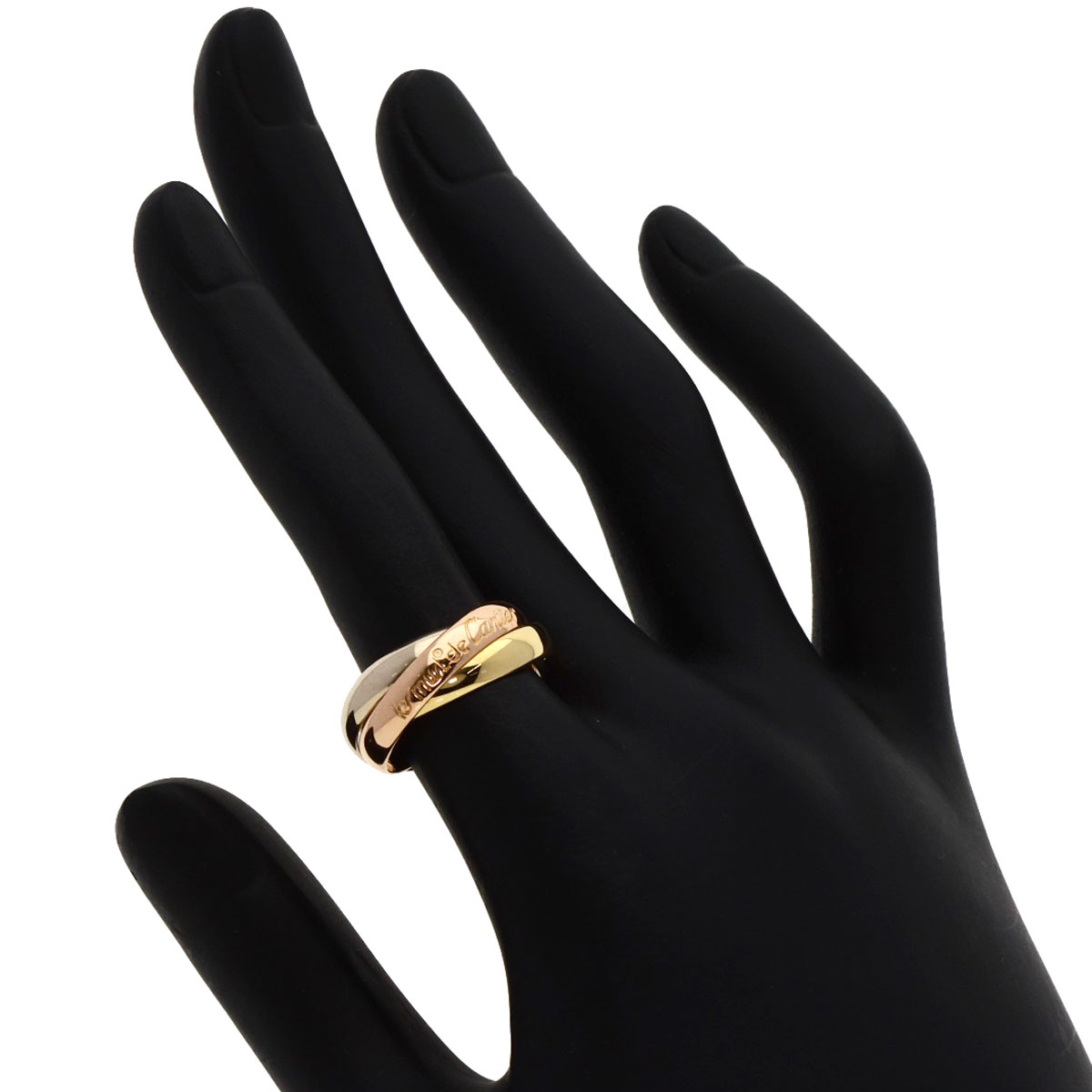 CARTIER Ring Trinity #50 K18 Yellow Gold K18 White Gold | eBay